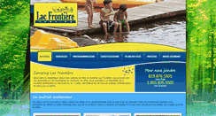 Desktop Screenshot of campinglacfrontiere.com